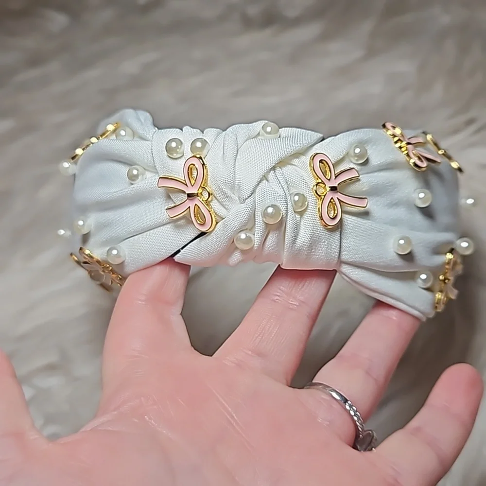 Bow&Pearl Headband - Celestial Glow - Picture 2 of 8